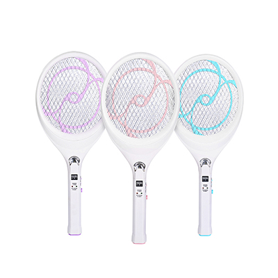 家博士充电式电子灭蚊拍带LED照明灯电蚊拍 苍蝇拍 JBS-001 罗兰紫