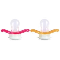 Rotho babydesign 洛特宝贝蝴蝶安抚奶嘴2只装(橙红色)