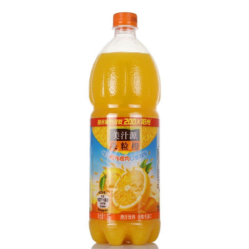 [苏宁超市]美汁源果粒橙1.25 L 整箱