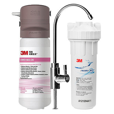 3M DWS1663-CN型家用净水器 无废水直饮净水器