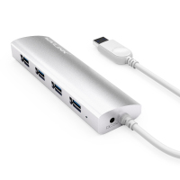 睿因(Wavlink)WL-UH3047 USB3.0超高速4口HUB集线器 一拖四USB口扩展器笔记本分线器
