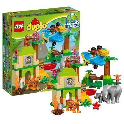 LEGO 乐高 Duplo 得宝系列丛林动物 10804 3-6岁 塑料玩具 50-100块