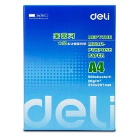 deli/得力莱茵河木浆A4打印复印纸 500张/单包 80g