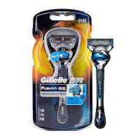 吉列(GILLETTE)锋隐致护冰酷刀架 含1刀架1刀头 宝洁出品