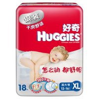 好奇(Huggies)干爽银装普通装加大号18片