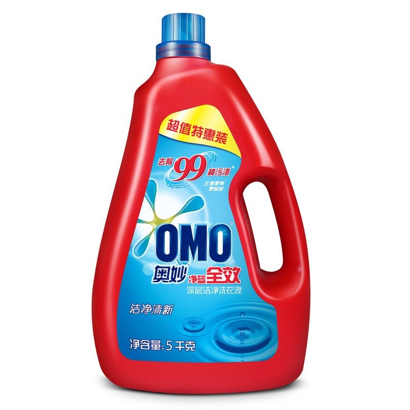 奥妙净蓝全效洁净清新深层洁净洗衣液5KG[联合利华]