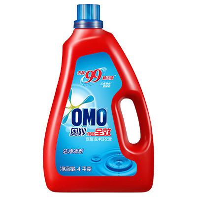 奥妙净蓝全效洁净清新深层洁净洗衣液4KG[联合利华]