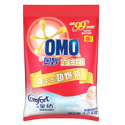 奥妙(OMO)全自动含金纺温和馨香精华洗衣粉4000g劲爆装 [联合利华]