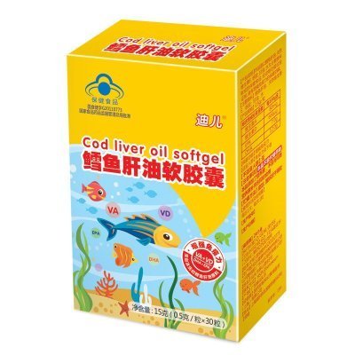 智灵通 鳕鱼肝油软胶囊 0.5克*30粒 迪儿系列