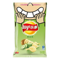 乐事(LAY'S) 马铃薯片袋装 清新黄瓜味 45g/袋 国产食品 休闲零食 膨化食品 薯片 强力推荐 吃货必选