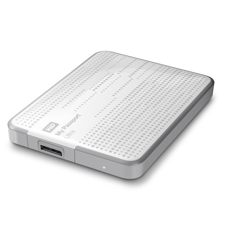 西部数据(WD)My Passport Ultra 升级款 USB3.0 1TB 2.5英寸 移动硬盘(珍珠白)WDBZ