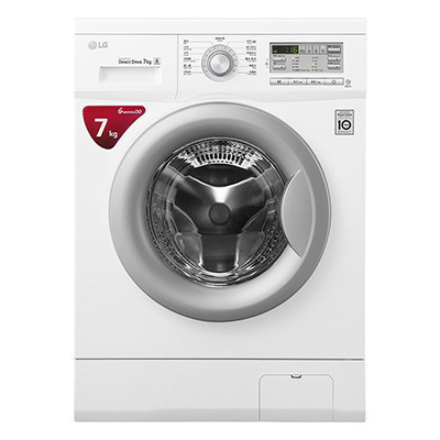 LG WD-HH1431D 7公斤直驱DD变频滚筒洗衣机 44CM纤薄 智能手洗模式 高温洗涤 (白色)