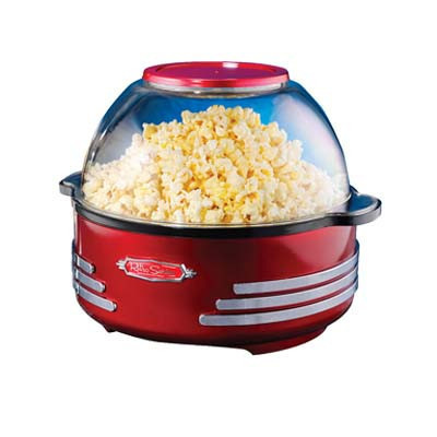 苏宁自营Nostalgia Electrics诺思得其50年代复古球形爆米花机 金属红SP300