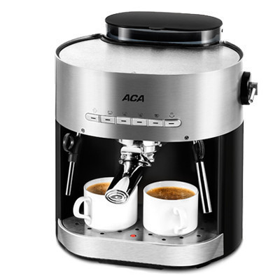 北美电器(ACA) AC-E15B 意式咖啡机 压力式咖啡壶 15帕泵压半自动花式奶泡 家用商用