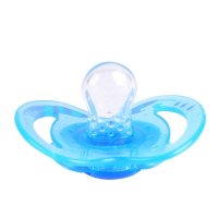 美国nuby/努比 扁椭圆型安抚奶嘴0-6个月婴儿安慰安睡型 蓝色