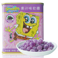 海绵宝宝果汁味软糖黑加仑味80g