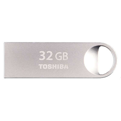 东芝(TOSHIBA)随闪 32GB U盘 银色金属 USB2.0