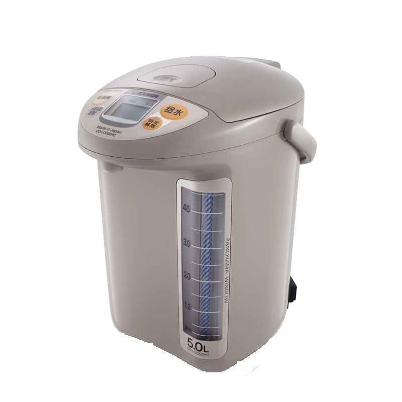 象印(ZO JIRUSHI) 电水瓶 CD-LCQ50HC-TK 日本原装进口不锈钢电热水壶微电脑电热水瓶电动给水 5L
