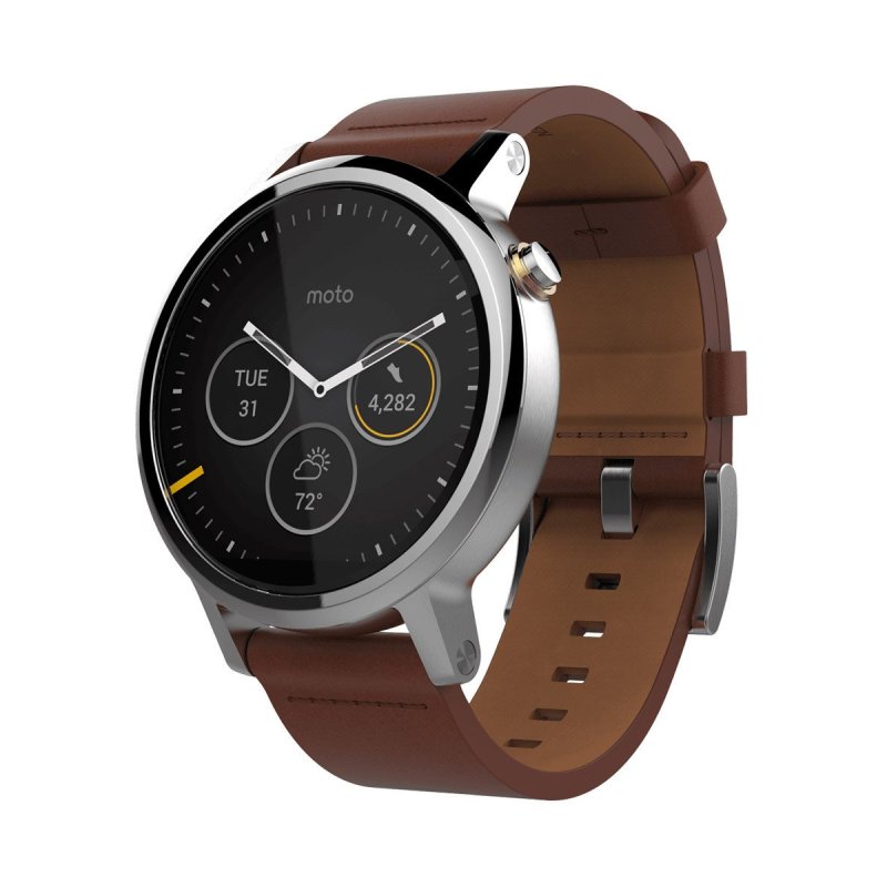 摩托罗拉MOTOROLA 360智能手表 360L 太空银