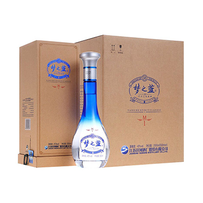 洋河(YangHe) 蓝色经典 梦之蓝M1 45度 500ml 单瓶装 浓香型白酒 口感绵柔(老包装)