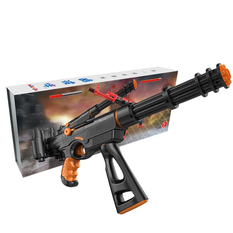 Magfun酷彼伴 磁力风暴系列 K3黑橙加特林磁性拼搭拼插益智玩具枪
