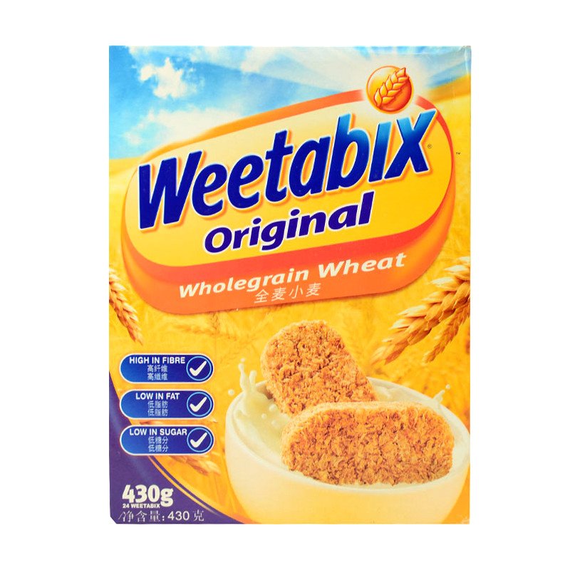 英国进口 维多麦(Weetabix )全麦营养早餐小饼 (430g)