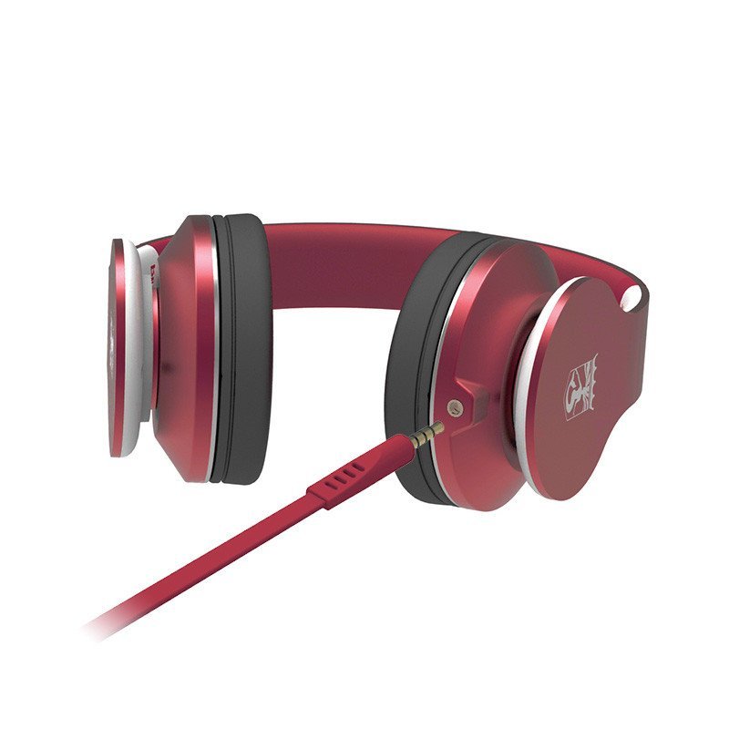 宾果(Bingle) F1 杰西卡酷炫时尚头戴式耳机麦克风(雅致红) 手机电脑两用