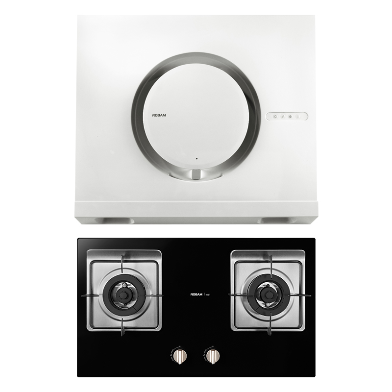 老板(ROBAM)15.5立方侧吸式按键式大吸力油烟机燃气灶烟灶套餐CXW-200-5360+33B7 天然气