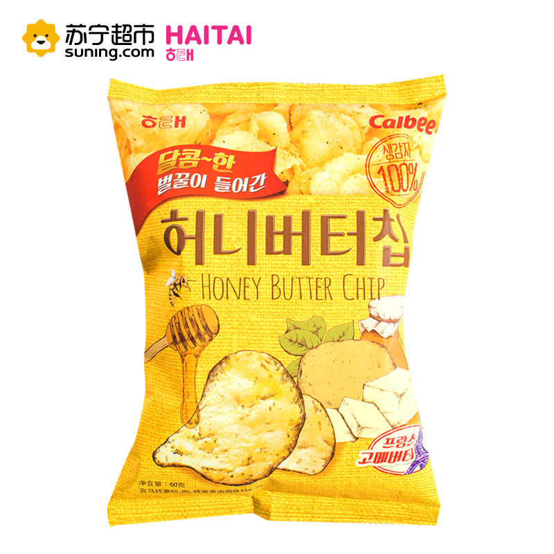 韩国进口海太蜂蜜黄油薯片60g 膨化休闲零食网红礼包