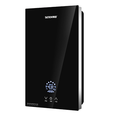 神田(SETEN)QST-C7-80 即热式电热水器 家用速热恒温 淋浴洗澡免储水 微电脑式触控式 8000W 黑色