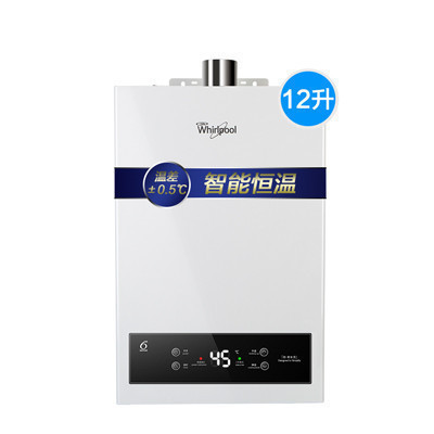 惠而浦(Whirlpool)12升燃气热水器JSQ24-T12P 智能恒温 天然气