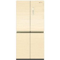 美的(Midea)BCD-482WGPM 482升 变频节能 玻璃面板 家用静音十字对开多门电冰箱