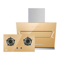 速热奇(SRQ)SRQ-951香槟金+SRQ-971香槟金(天然气)侧式抽油烟机套装自动清洗油烟机灶具