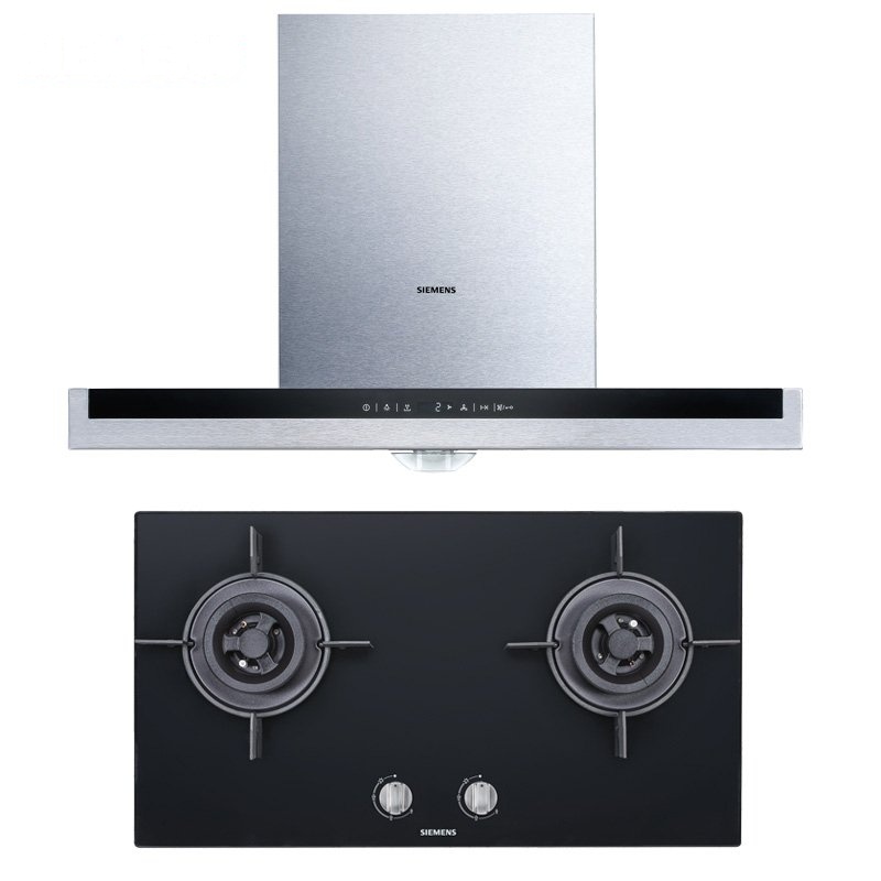 西门子(SIEMENS) 自清洁 大吸力 不锈钢 T型 烟灶套餐 LC45SA95SW+ER71233MQ