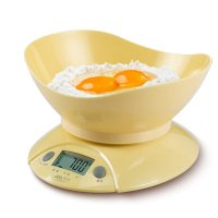 香山 (SENSSUN) 家庭用厨房秤 EK3551 高分度值 LCD显示屏 一键去皮操作 厨房秤