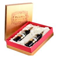 菲思特(FEASTA)庄园干红葡萄酒礼盒750ml*2、酒杯*1 礼盒装