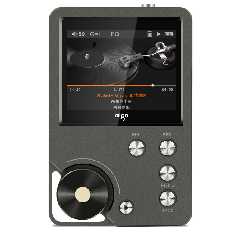 爱国者(aigo)MP3-105HIFI播放器高音质MP3音乐便携随身听 灰色按键