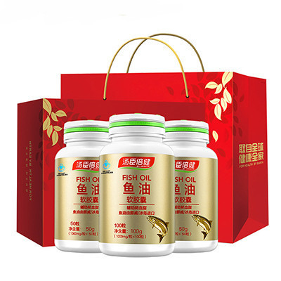 汤臣倍健牌鱼油软胶囊 1000mg/粒*100粒 送50粒*2瓶(礼盒装)