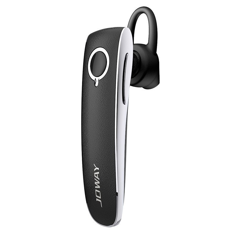 乔威（JOWAY）H-05经典皮革质感立体声蓝牙4.0商务型挂耳式无线蓝牙耳机 黑