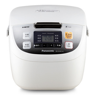 松下(Panasonic)电饭煲SR-G15C1-K 4.25L/升(对应日标1.5L) 备长炭厚锅 底盘加热 电饭锅