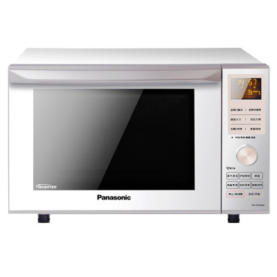 Panasonic/松下微波炉 NN-DF366W家用多功能变频智能平板23L烧烤