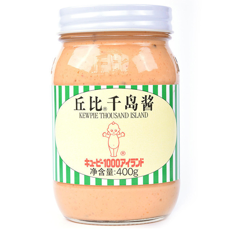 丘比(KEWPIE)千岛酱400克/瓶装 调味品酱料沙拉汁酱寿司料理 蔬菜水果海鲜沙拉 厨房调味