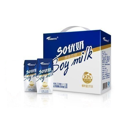 时代SO优豆奶礼盒箱 200ml*12支