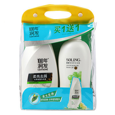 750g100年柔亮洗发露+750g西丽葡萄籽沐浴露(袋)N3