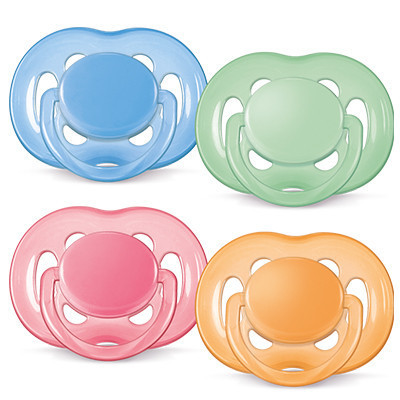 飞利浦 AVENT 新安怡六孔安抚奶嘴(0-6个月/单个装) SCF178/13 英国原装进口