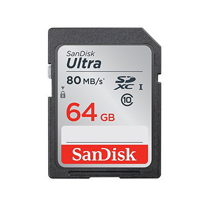 闪迪SanDisk Ultra64G(CLASS10)SDXC存储卡 (80M/S)