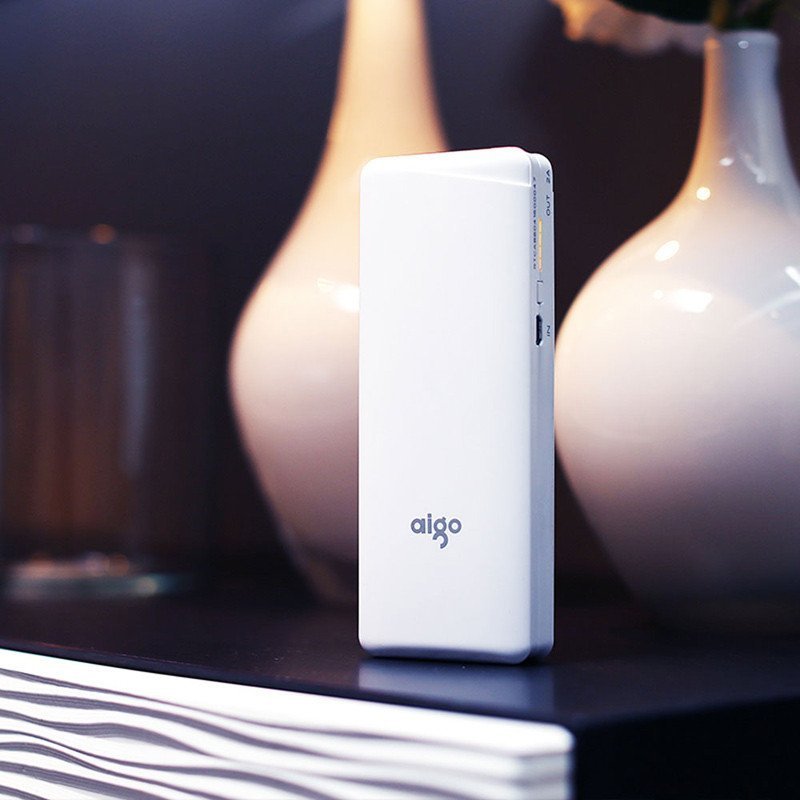 aigo 爱国者 移动电源OL10400 黑色 白色 粉色 蓝色 订单请备注颜色