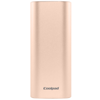 coolpad/酷派 5200毫安迷你充电宝可爱便携 金属手机通用移动电源金色