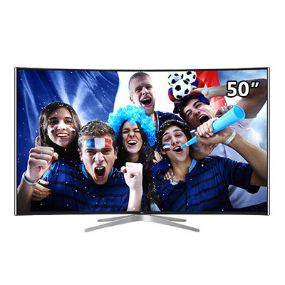 TCL L50C1-CUD 50英寸 4K曲面 全生态HDR 高色域 64位十四核安卓智能电视机(黑色)