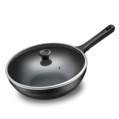 拉歌蒂尼(Lagostina)不粘煎炒锅 蓝钻系列30cm 耐磨易洗锅底燃气电磁炉通用